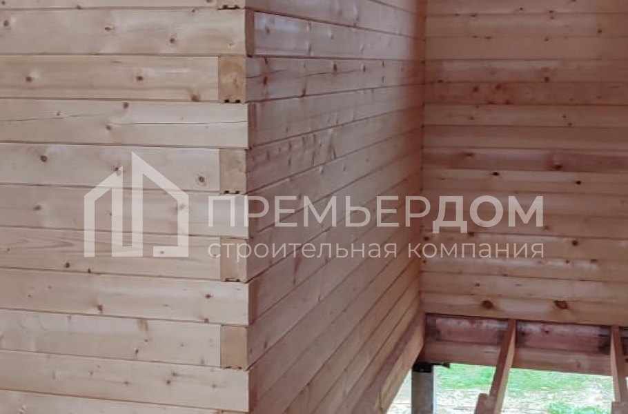 Фото со стройплощадок - Дом из бруса 7,5х8,5 м
