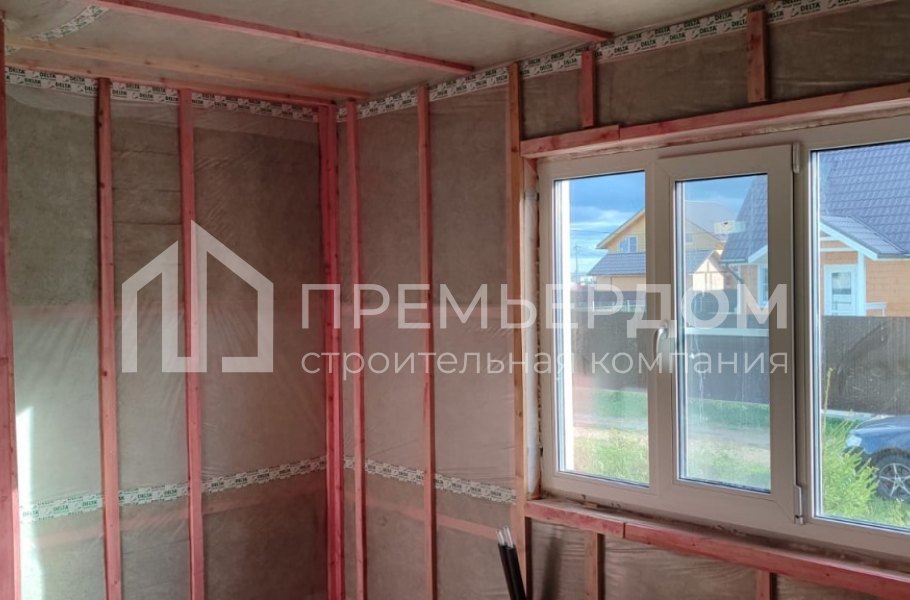 Фото со стройплощадок - Каркасный дом 10х12 м