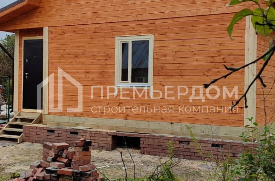Фото со стройплощадок - Дом из бруса 6х7,2 м