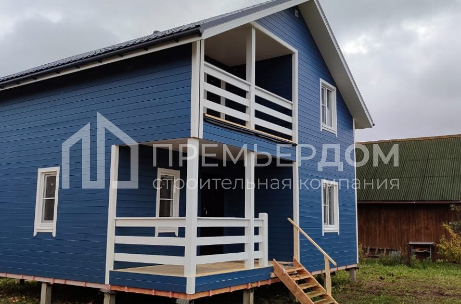 Фото со стройплощадок - Каркасный дом 8х8 м 