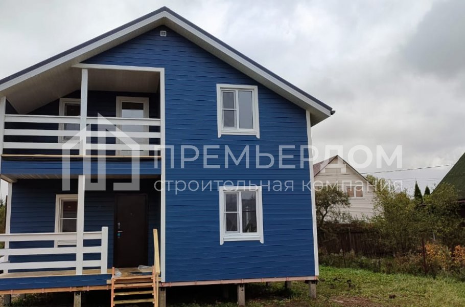 Фото со стройплощадок - Каркасный дом 8х8 м 