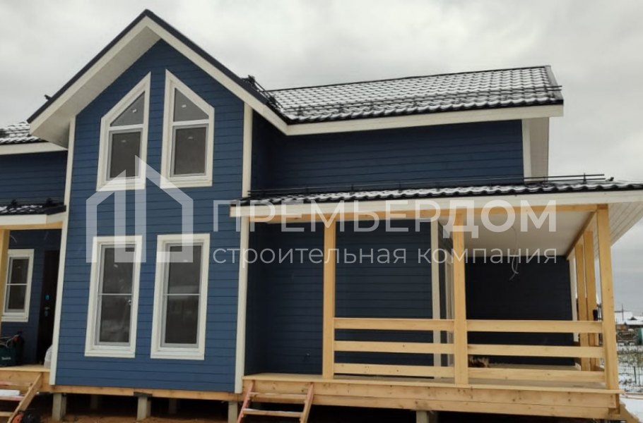 Фото со стройплощадок - Каркасный дом 7х11.5 м.