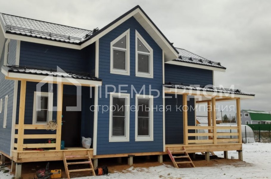 Фото со стройплощадок - Каркасный дом 7х11.5 м.