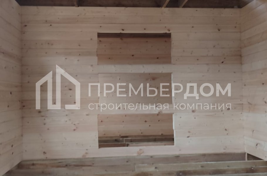 Фото со стройплощадок - Дом из бруса 7,5х8 м.