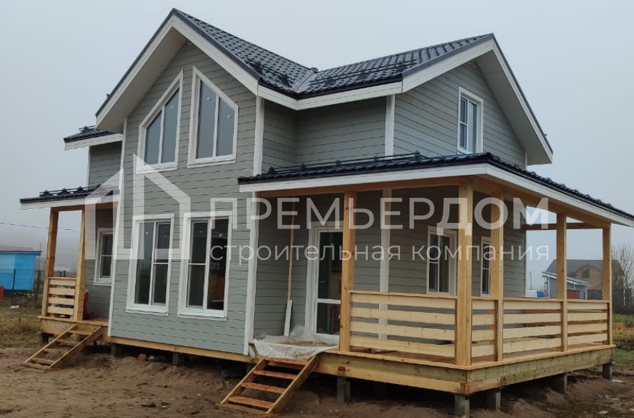 Фото со стройплощадок - Каркасный дом 7х11 м.