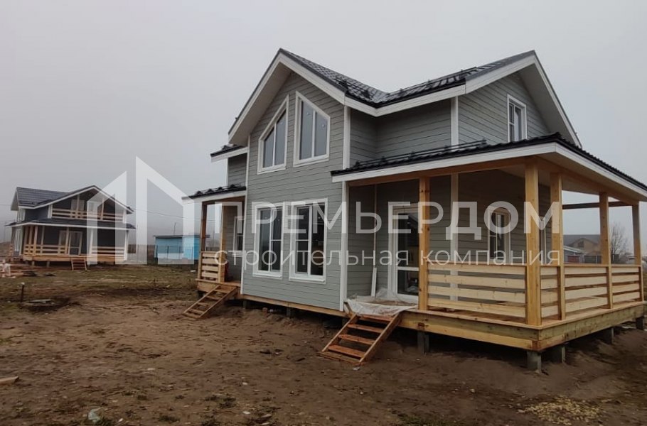 Фото со стройплощадок - Каркасный дом 7х11 м.