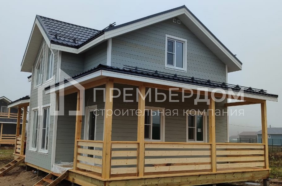 Фото со стройплощадок - Каркасный дом 7х11 м.