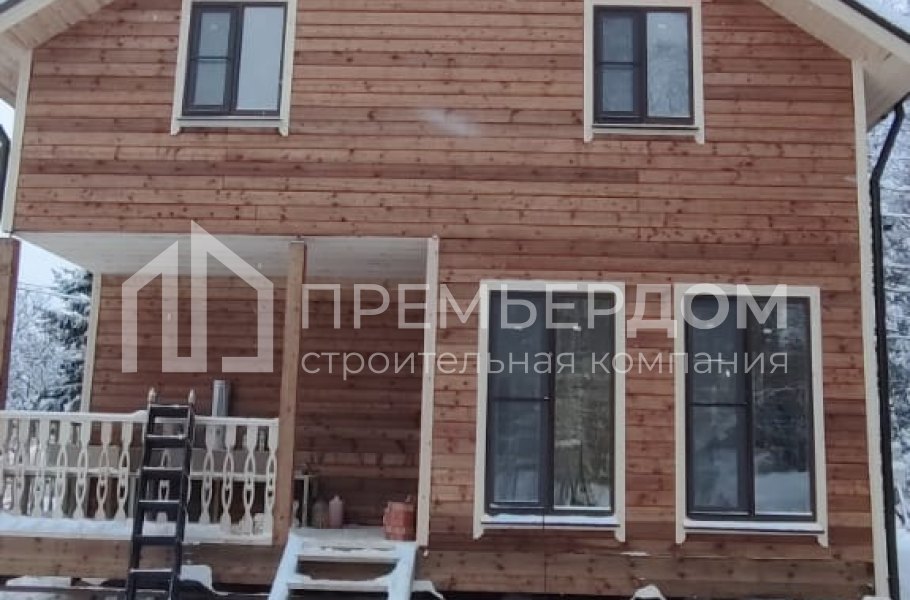 Фото со стройплощадок - Дом из бруса 8х9 м.