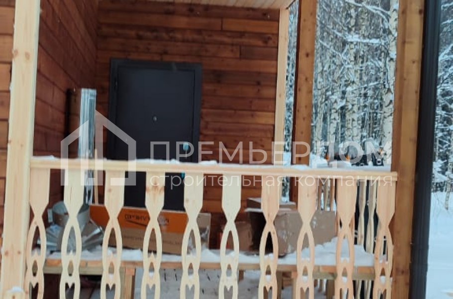 Фото со стройплощадок - Дом из бруса 8х9 м.