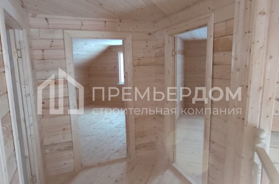 Фото со стройплощадок - Дом из бруса 8х9 м.