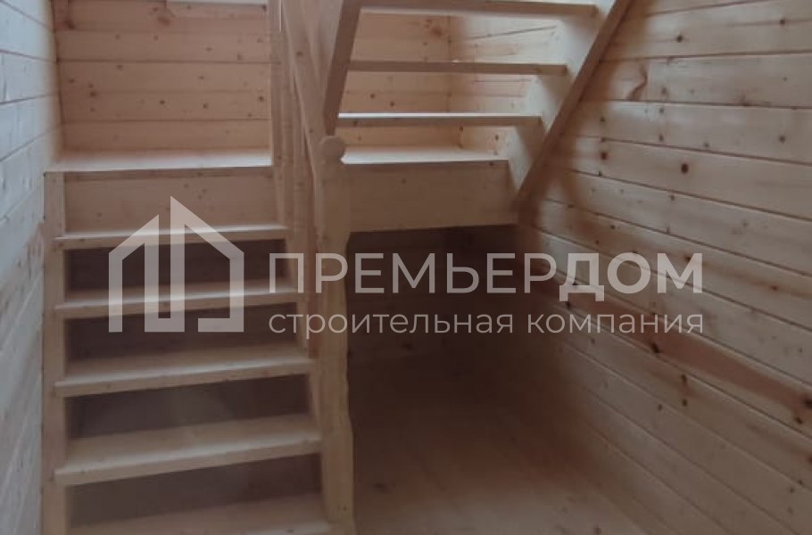 Фото со стройплощадок - Дом из бруса 8х9 м.