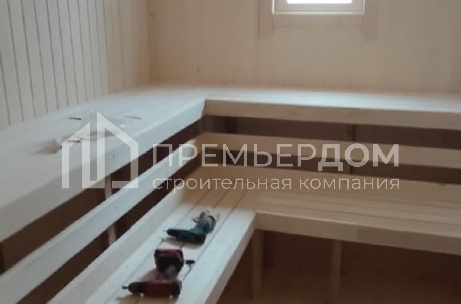 Фото со стройплощадок - Дом из бруса 8х9 м.