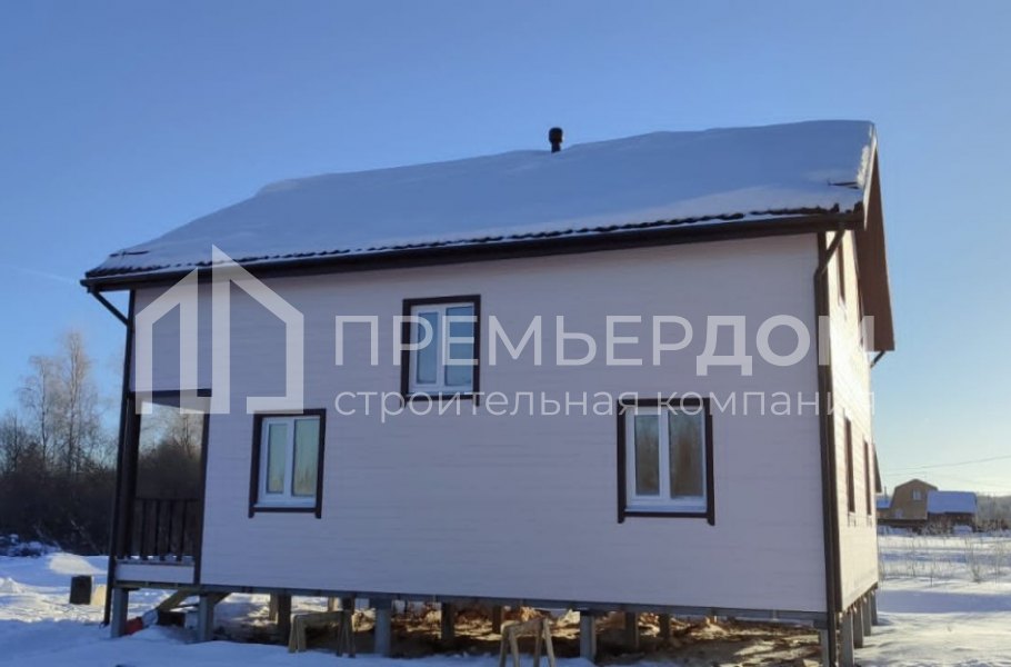 Фото со стройплощадок - Каркасный дом 8х10 м.