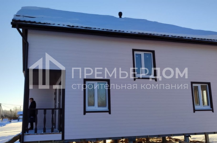 Фото со стройплощадок - Каркасный дом 8х10 м.