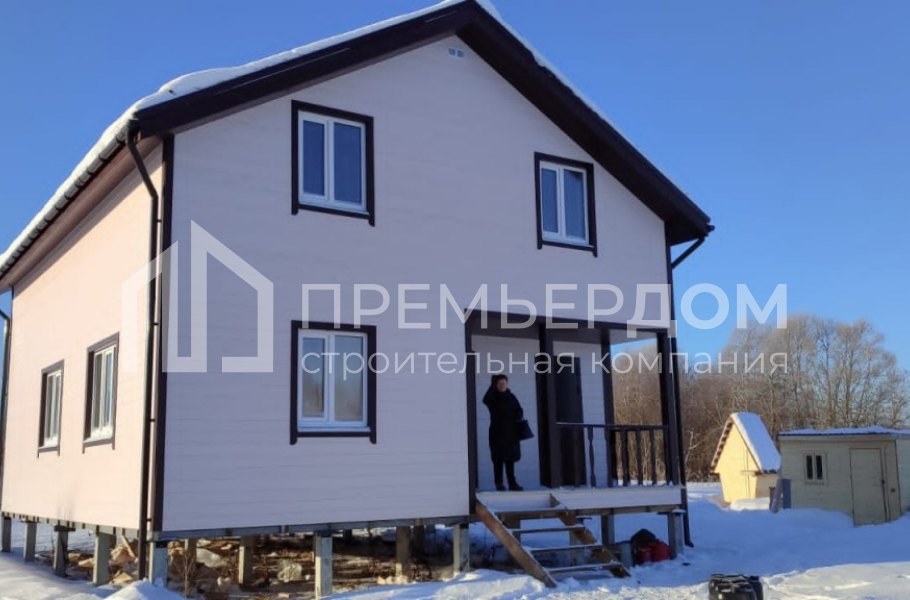 Фото со стройплощадок - Каркасный дом 8х10 м.