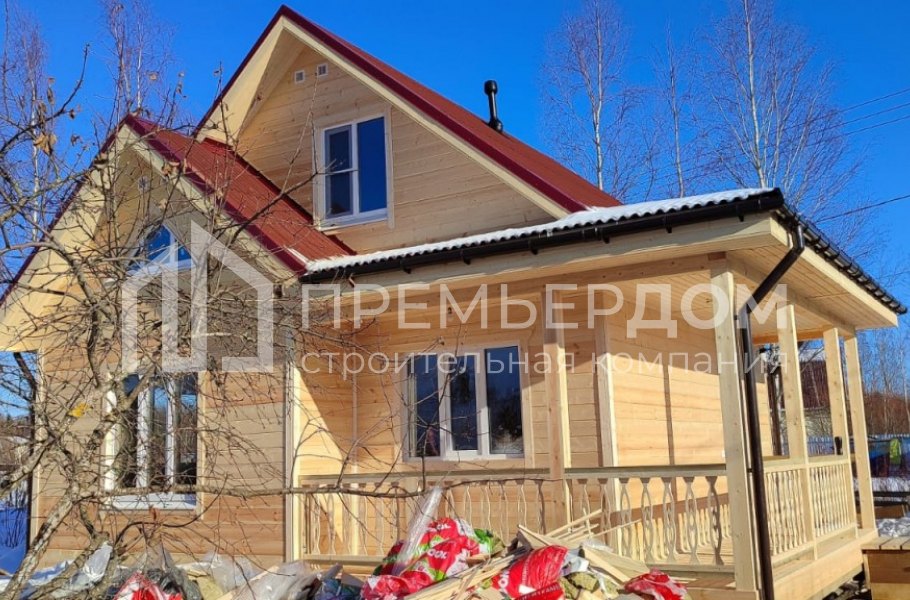 Фото со стройплощадок - Каркасный дом 7×8,5 м.