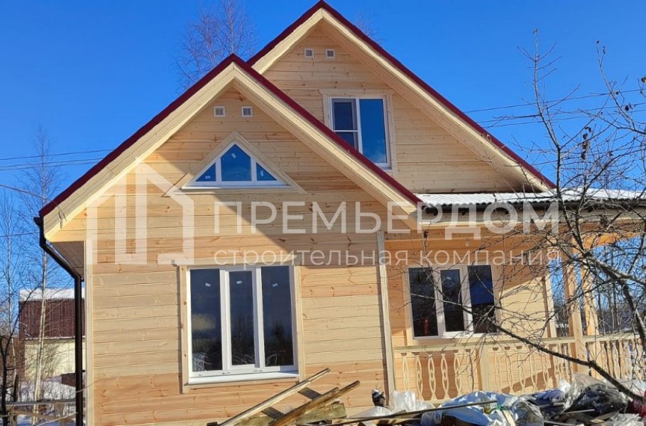 Фото со стройплощадок - Каркасный дом 7×8,5 м.