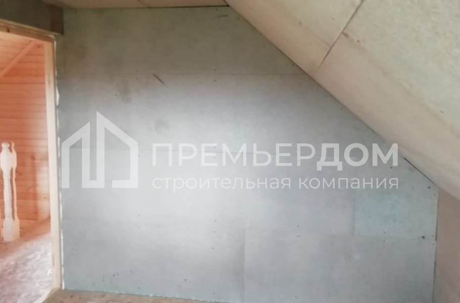 Фото со стройплощадок - Каркасный дом 8х8 м.