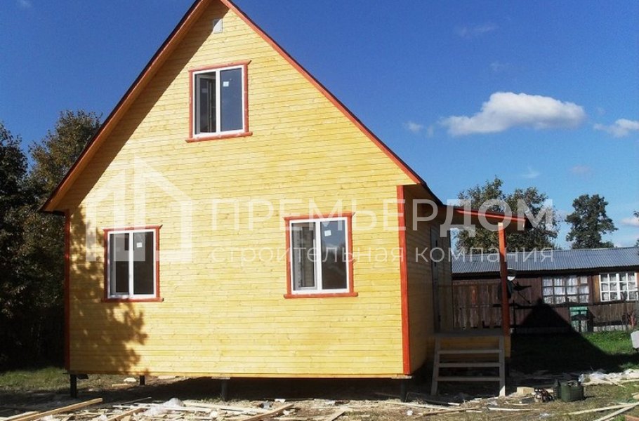 Фото со стройплощадок - Дом по проекту Д-11