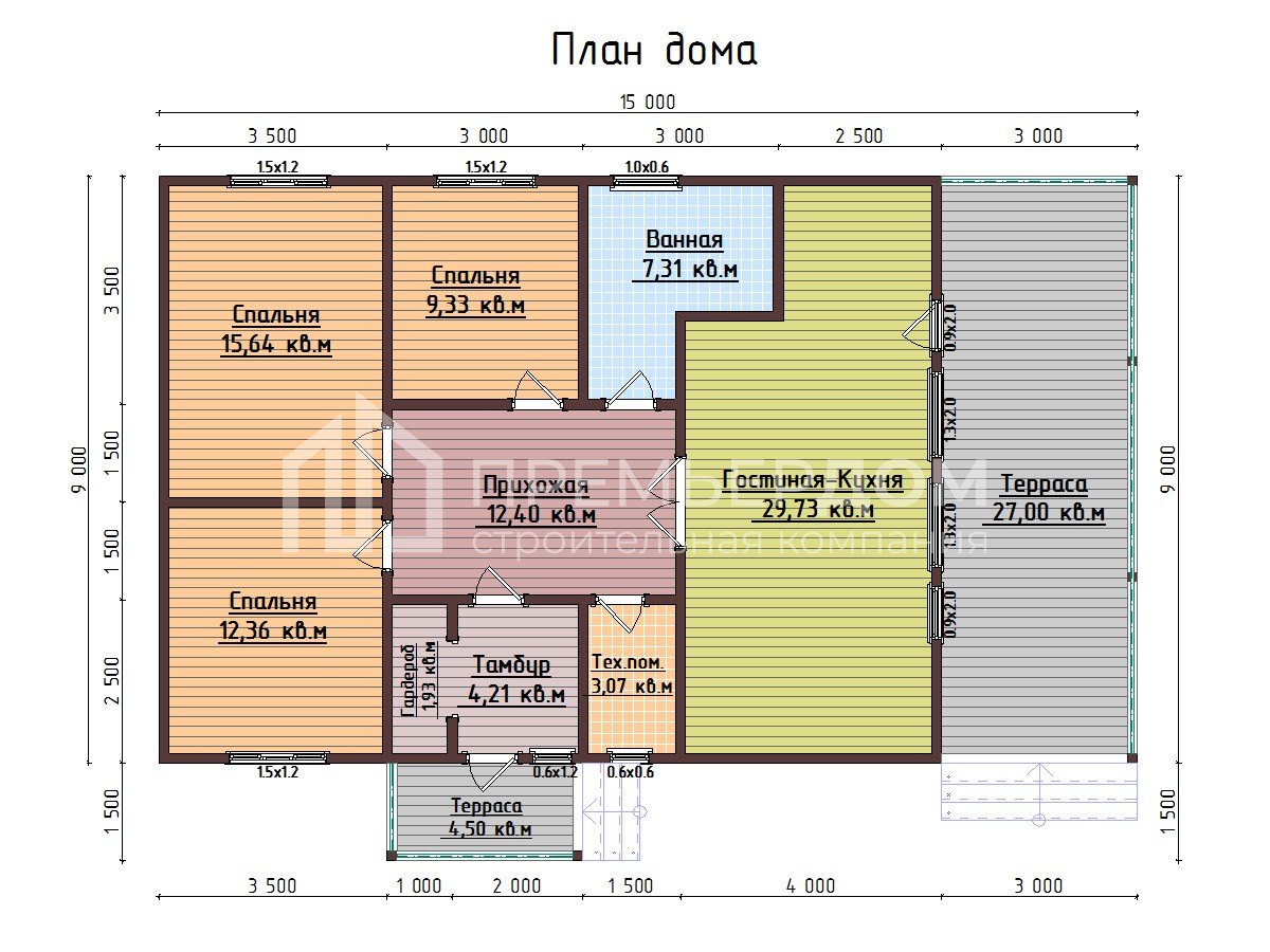 Новороссийск каркасный дом планировка